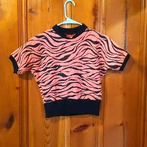 Freddie's of Pinewood Cropped Vintage style Sweater